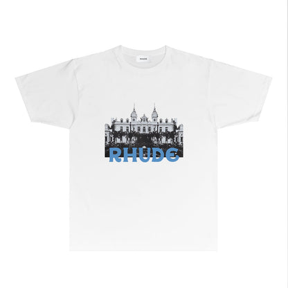 Rhude T Shirts Printed Trendy Pure Cotton