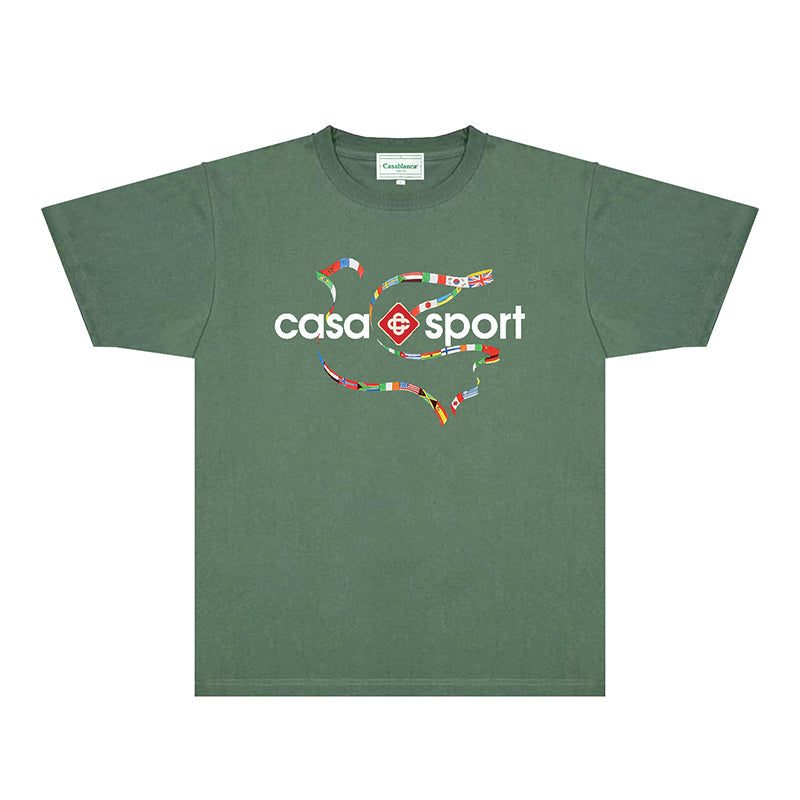 Casablanca T Shirts Fashion Print Street