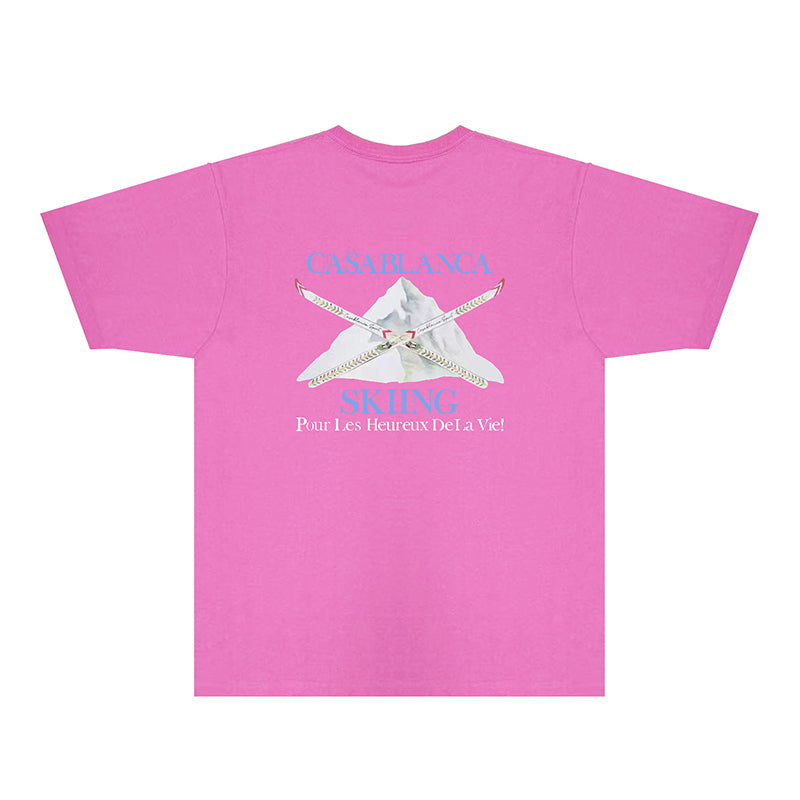 Casablanca T Shirts Fashion Print Street