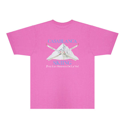 Casablanca T Shirts Fashion Print Street