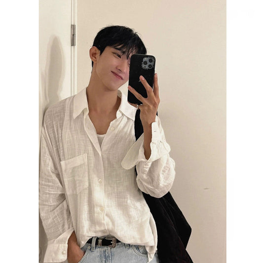 Unisex Shirts Our Legacy Breathable Loose Long Sleeve Shirts