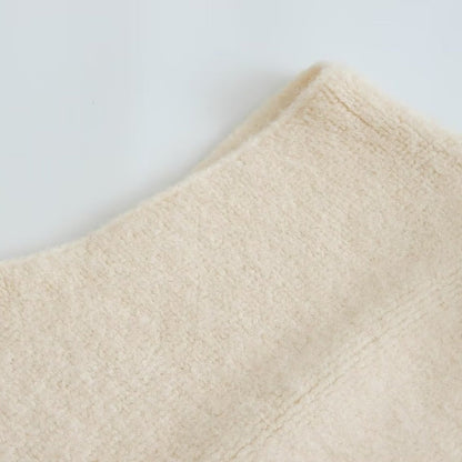Women Sweater Knitwear Autumn Stand Collar Double Pocket Sleeveless Knit Vest Vest Jacket