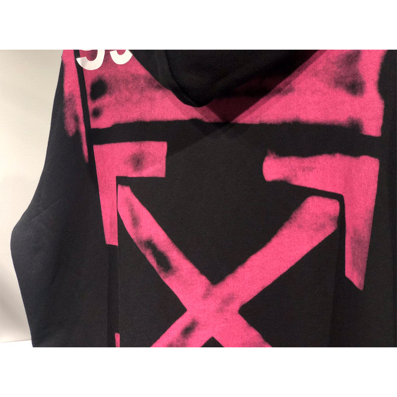 OW Hoodie 99 Zipper Long Sleeve Sweatshirt Red Graffiti