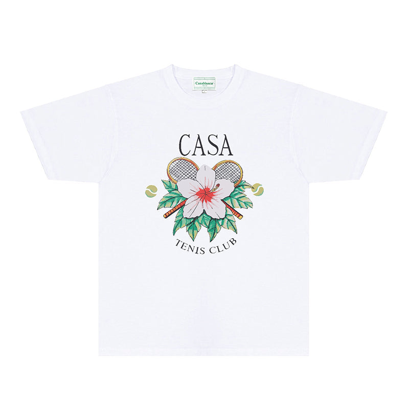 Casablanca T Shirts Fashion Print Street