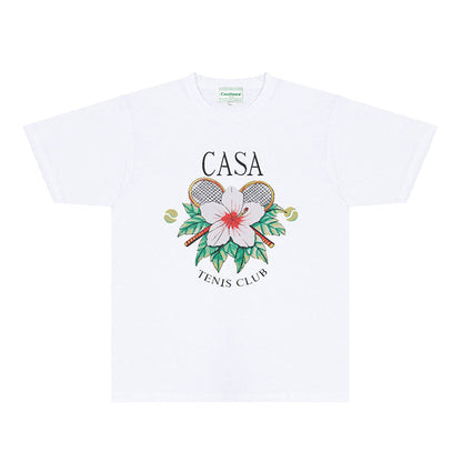 Casablanca T Shirts Fashion Print Street