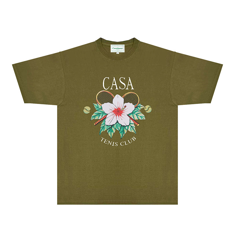 Casablanca T Shirts Fashion Print Street