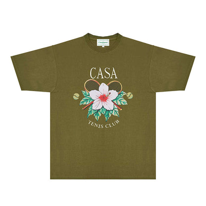 Casablanca T Shirts Fashion Print Street