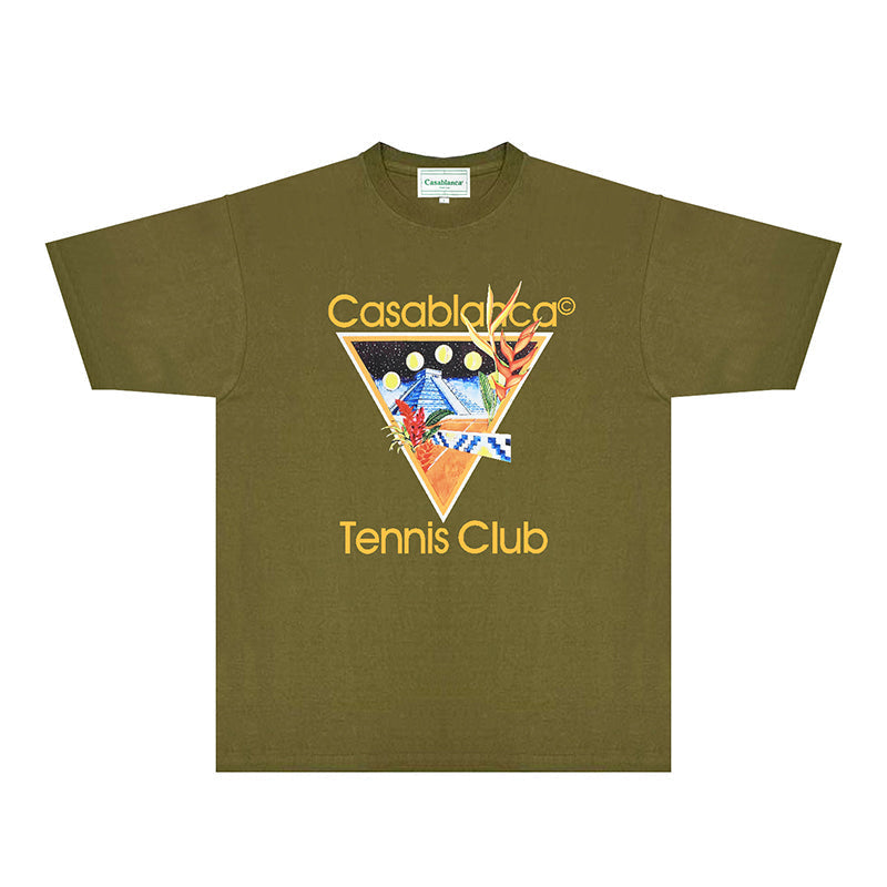 Casablanca T Shirts Fashion Print Street