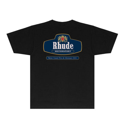 Rhude T Shirts Printed Trendy Pure Cotton