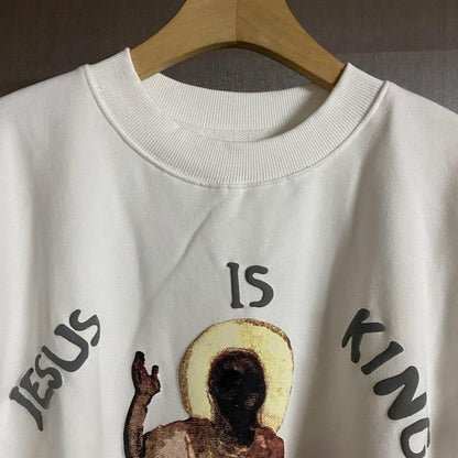 Jesus Is King Detroit Shirt Turtleneck Crew Neck Sweater Hip Hop Loose Sports Casual Jacket