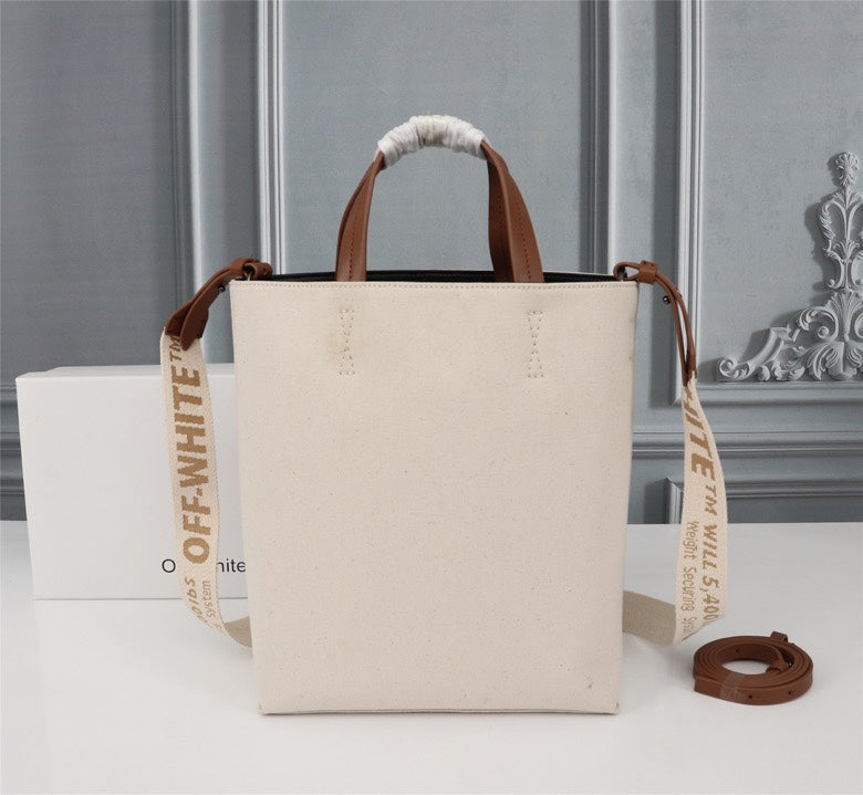 Off White Bag Casual Outdoor Convenient Tote Bag