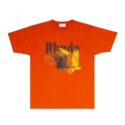 Rhude T Shirts Printed Trendy Pure Cotton
