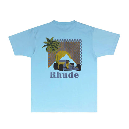 Rhude T Shirts Printed Trendy Pure Cotton