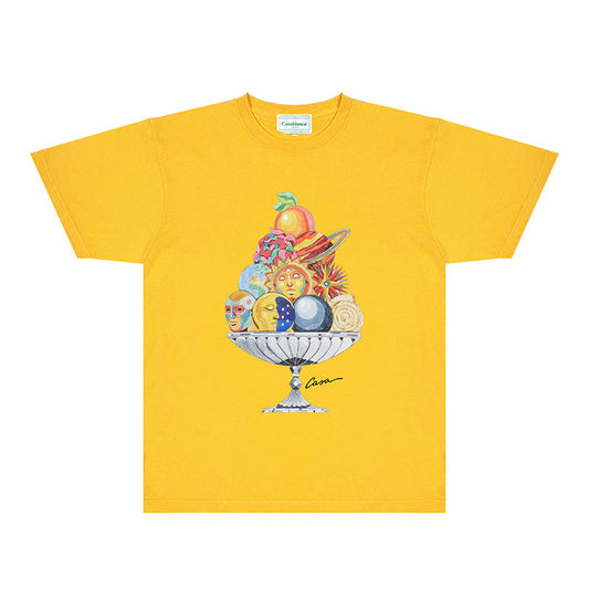Casablanca T Shirts Fashion Print Street