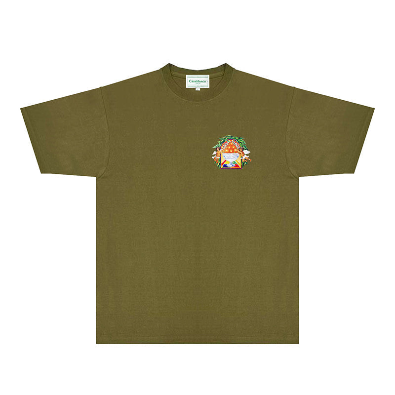 Casablanca T Shirts Fashion Print Street
