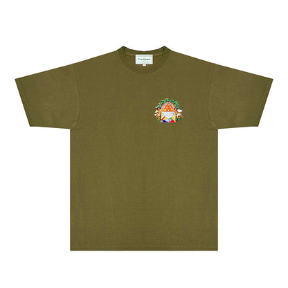 Casablanca T Shirts Fashion Print Street