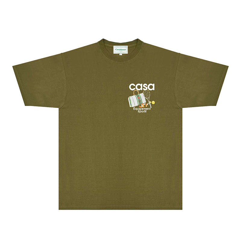 Casablanca T Shirts Fashion Print Street
