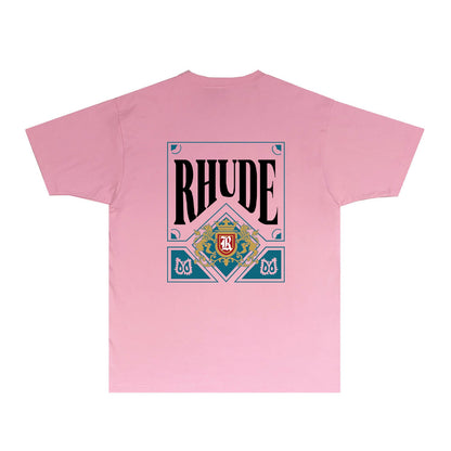 Rhude T Shirts Printed Trendy Pure Cotton