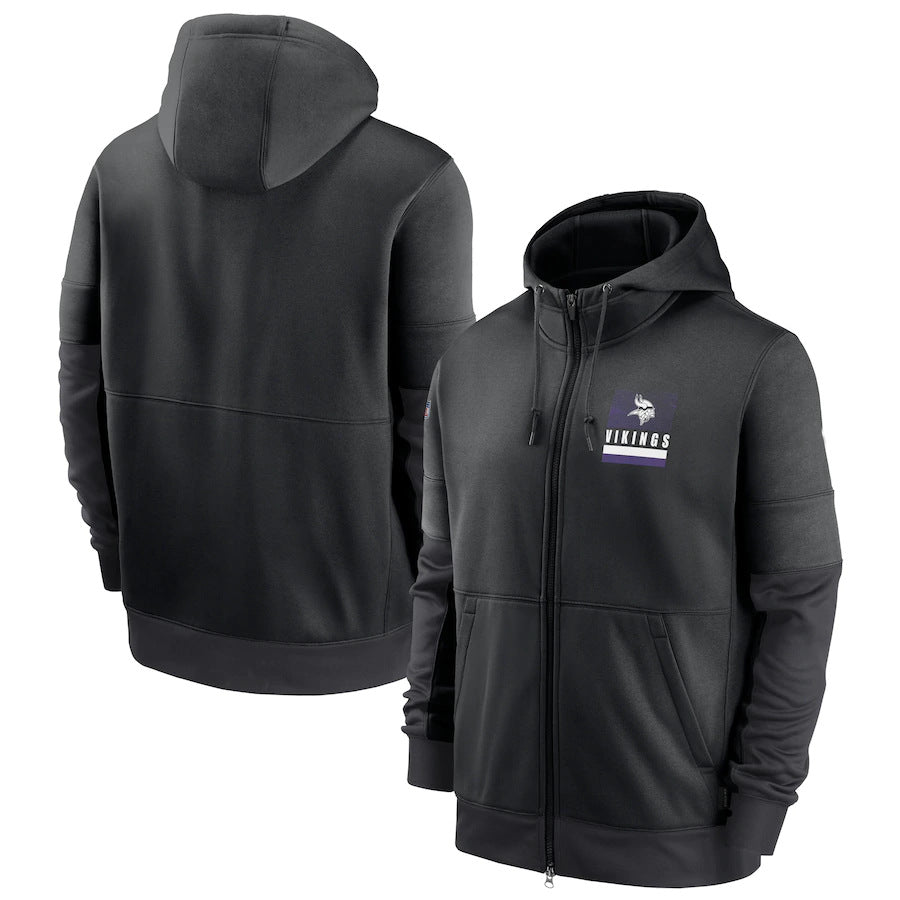 NFL Hoodie Sports Printed Cardigan Zip Hooded Sweater NFL