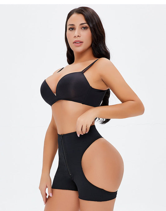 Non-Slip Waist Head Double Elastic Hip Shaping Breathable Mesh Belly Contraction Hip Lifting Underwear