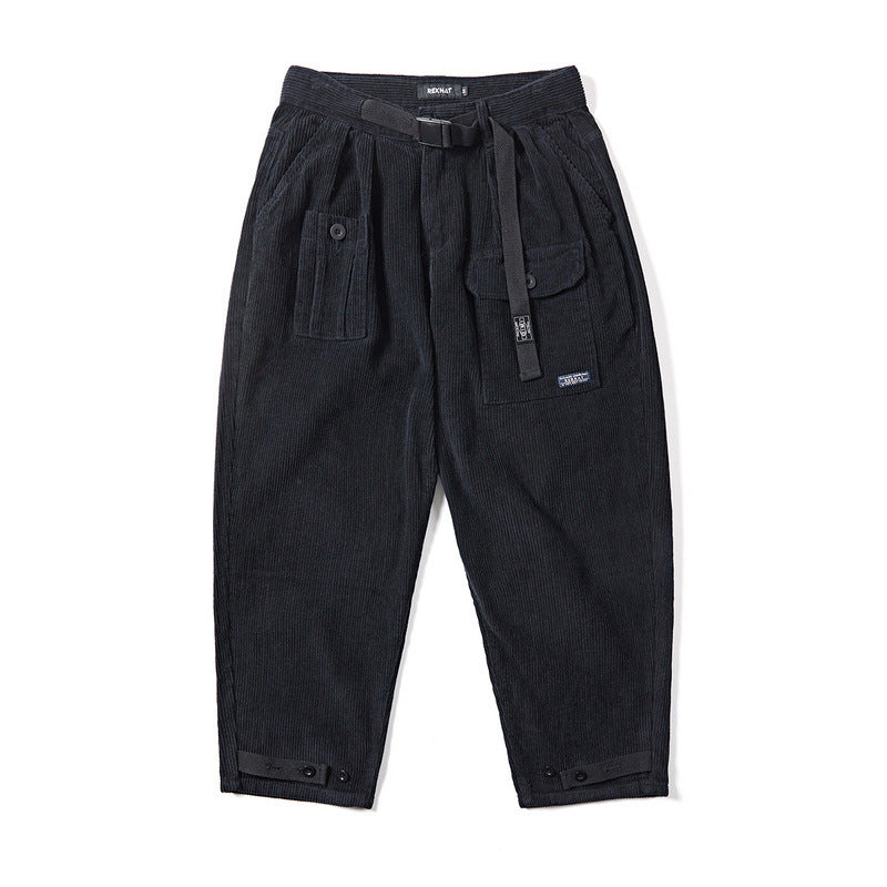 Cargo Pants Japanese-Style Retro Leisure Corduroy