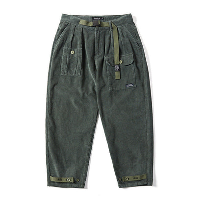 Cargo Pants Japanese-Style Retro Leisure Corduroy
