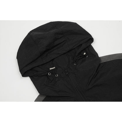 Unisex Sun Protection Shirt Thug Club Locomotive Wind Splicing = Vest Vest Jacket Sunscreen Clothing