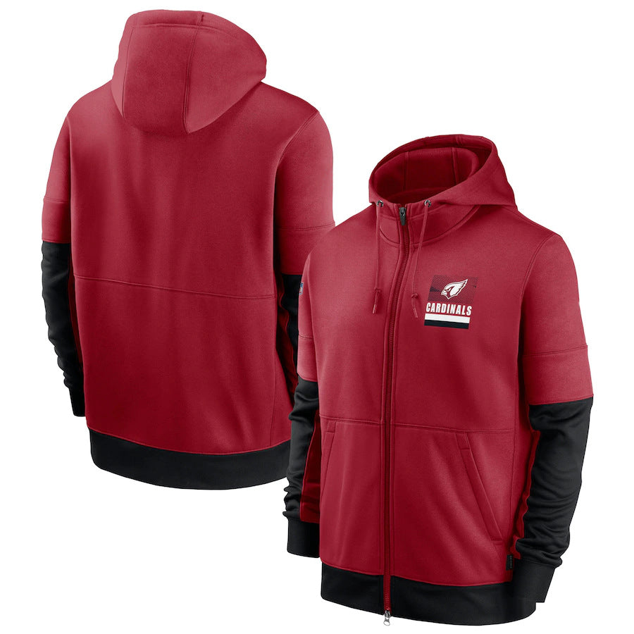 NFL Hoodie Sports Printed Cardigan Zip Hooded Sweater NFL