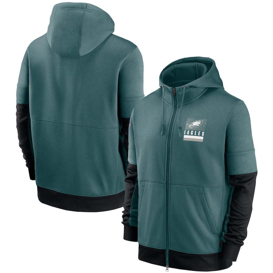NFL Hoodie Sports Printed Cardigan Zip Hooded Sweater NFL