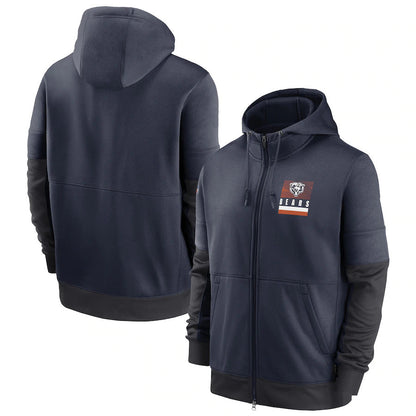 NFL Hoodie Sports Printed Cardigan Zip Hooded Sweater NFL
