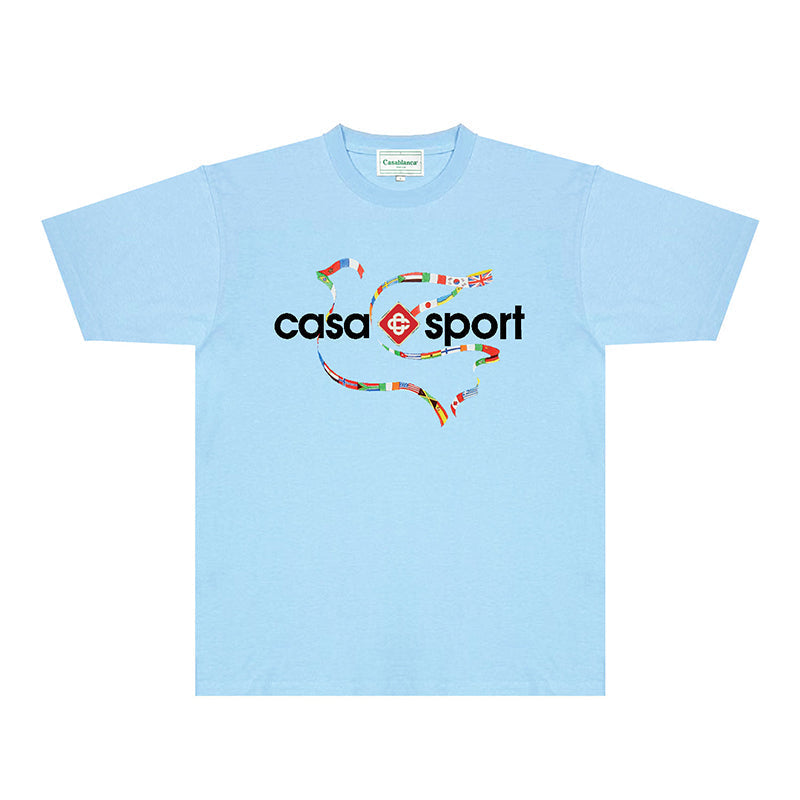 Casablanca T Shirts Fashion Print Street