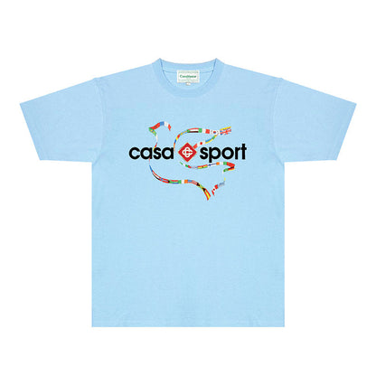 Casablanca T Shirts Fashion Print Street