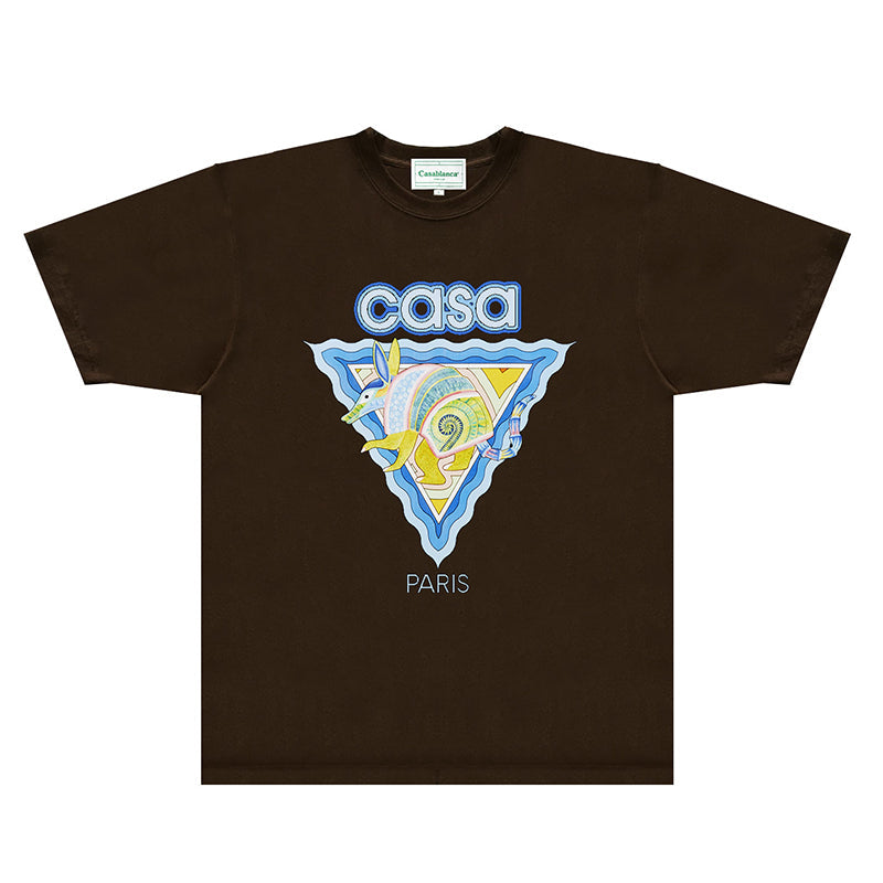 Casablanca T Shirts Fashion Print Street