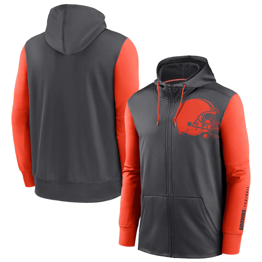 NFL Hoodie Cardigan Zip Sweater Men's NFL Football Suit Hoodie