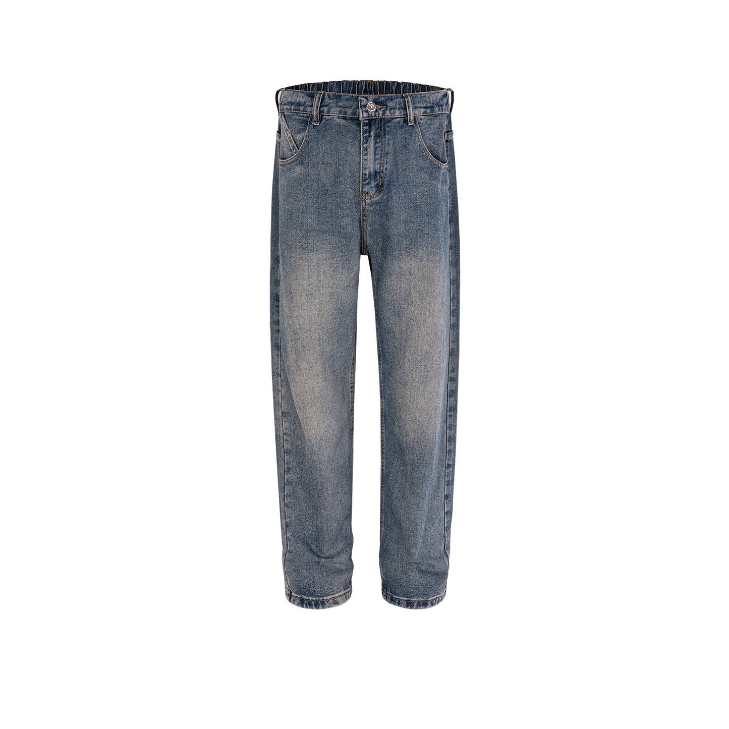 MIJKO Mens Vintage Pants MIJKO Trousers Washed and Used Jeans