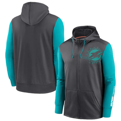 NFL Hoodie Cardigan Zip Sweater Men's NFL Football Suit Hoodie