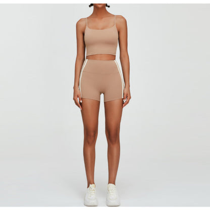 Women Yoga Set Sports Suit Yoga Shorts Two-Piece Set