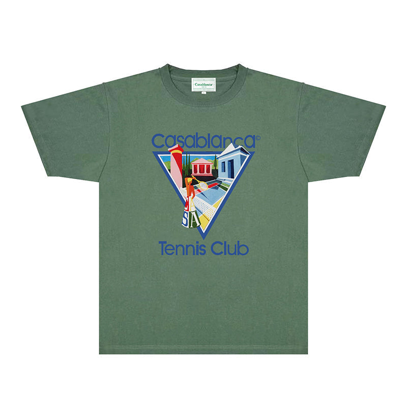 Casablanca T Shirts Fashion Print Street