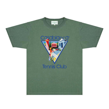 Casablanca T Shirts Fashion Print Street