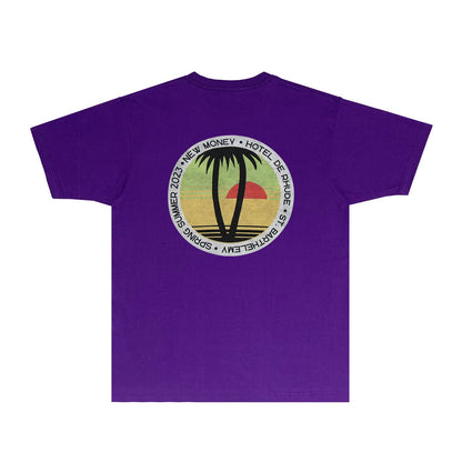 Rhude T Shirts Printed Trendy Pure Cotton