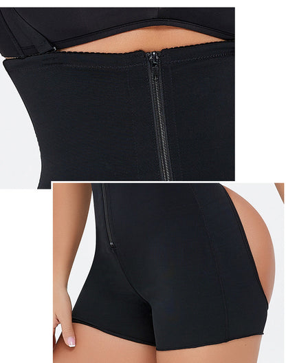 One-Piece Waist Slimming and Belly Contracting Peach Hip Tight Body Shaping High Waist Shorts