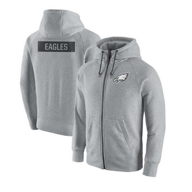 NFL Hoodie Cardigan Zip Hooded Sweater Men's Sports NFL Football