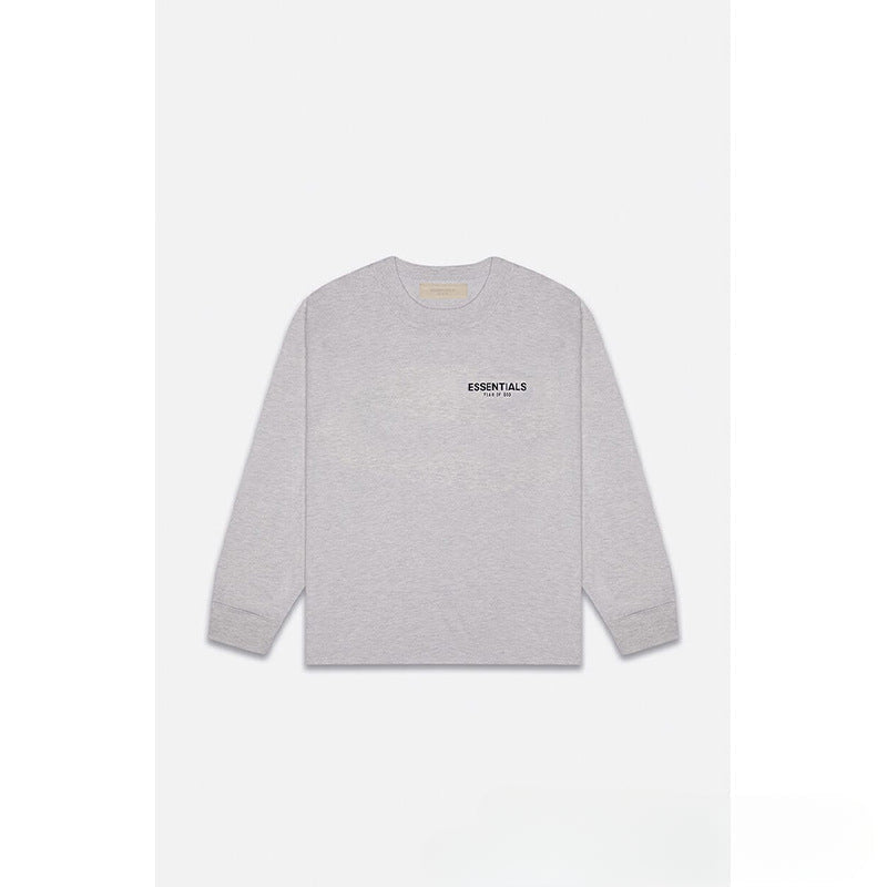 Fog Essentials Long Sleeve T-Shirt Flocking Logo Loose Long Sleeve T-Shirt