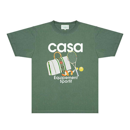 Casablanca T Shirts Fashion Print Street