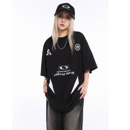 Unisex T-Shirts GRAILZ/YProject Vintage Loose Short Sleeves
