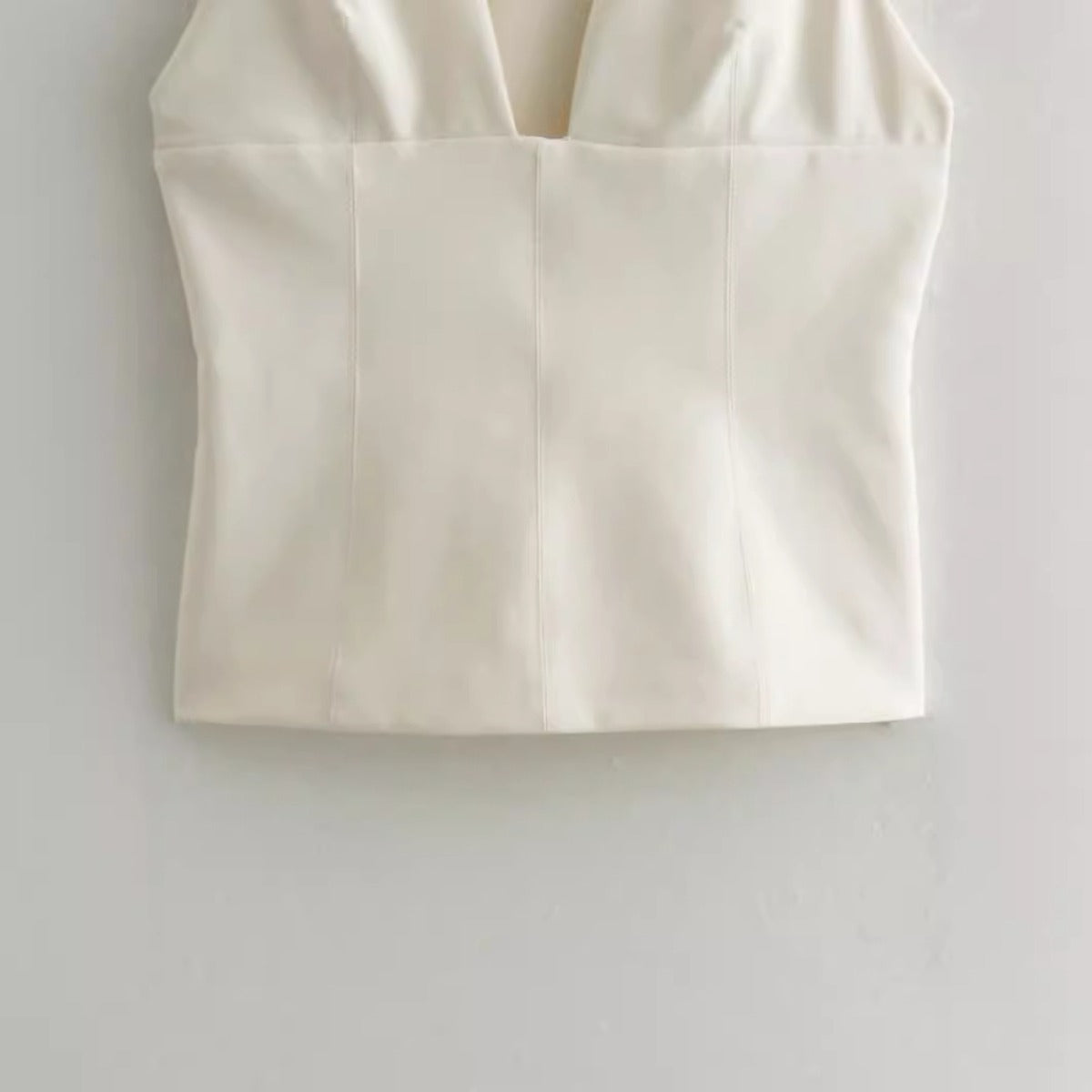 Women Tops Summer V-neck Slim Top Slim Vest