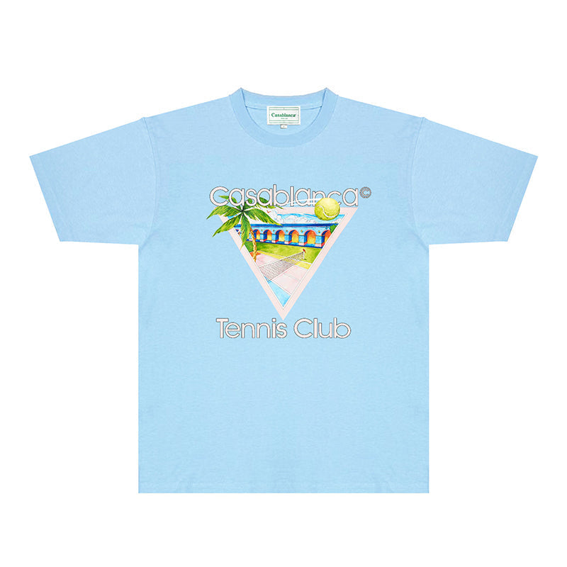 Casablanca T Shirts Fashion Print Street