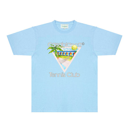 Casablanca T Shirts Fashion Print Street
