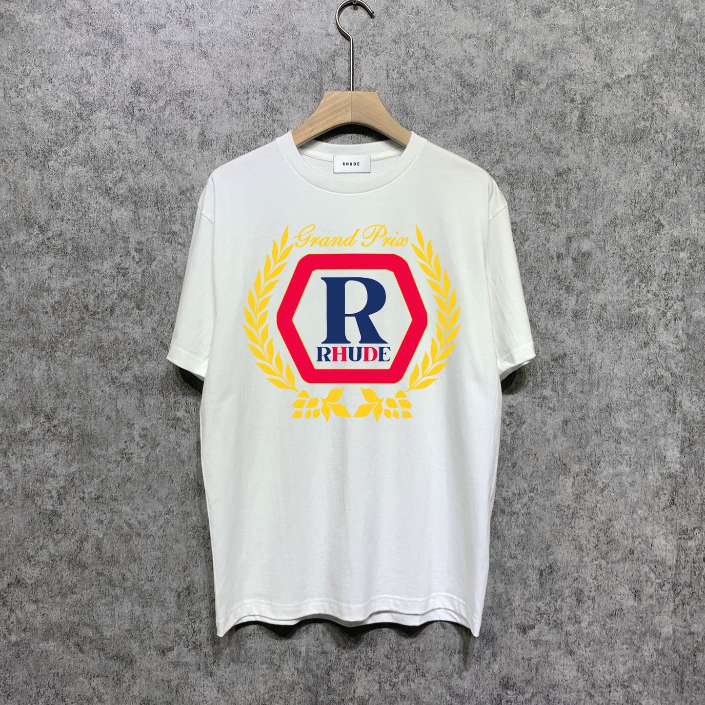 Rhude T Shirts Printed Trendy Pure Cotton