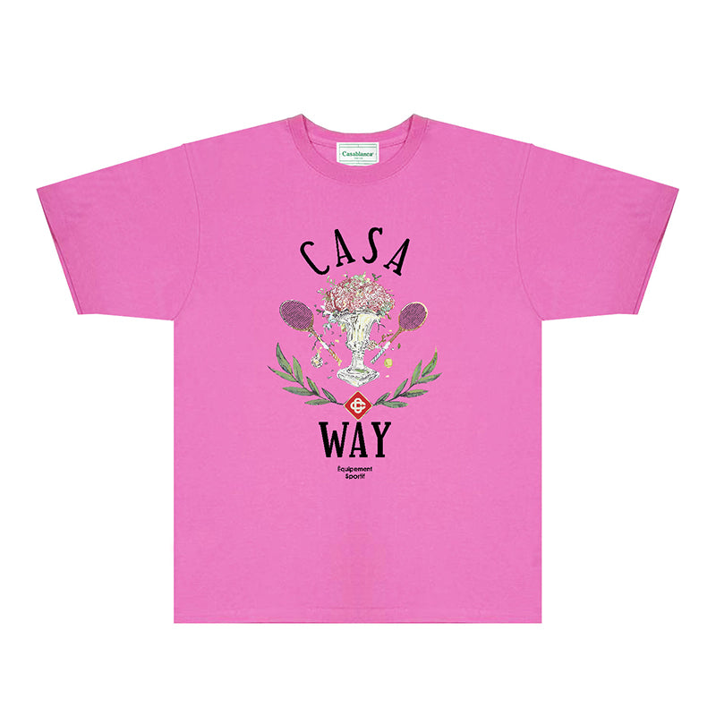 Casablanca T Shirts Fashion Print Street